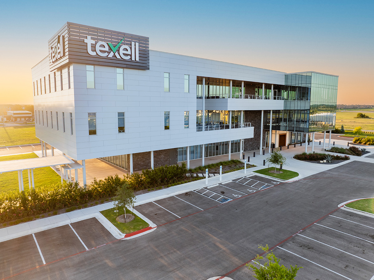 Texas Roofing project at the Texell commercial building